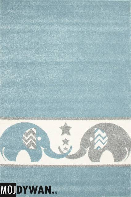 Dywan
                            Bambino Słoniki niebieski szary (18600)