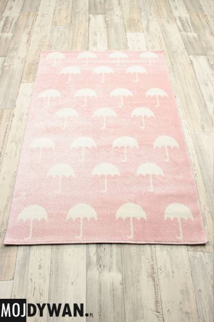 Dywan
												Bambino Białe parasolki na różowym tle (20679)