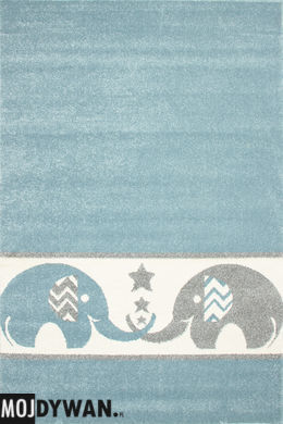 Dywan Bambino Słoniki niebieski szary (18600)
