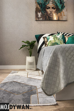 Dywan Galeria INT Galeria-240-340 Dywan GL136F grey/gold 